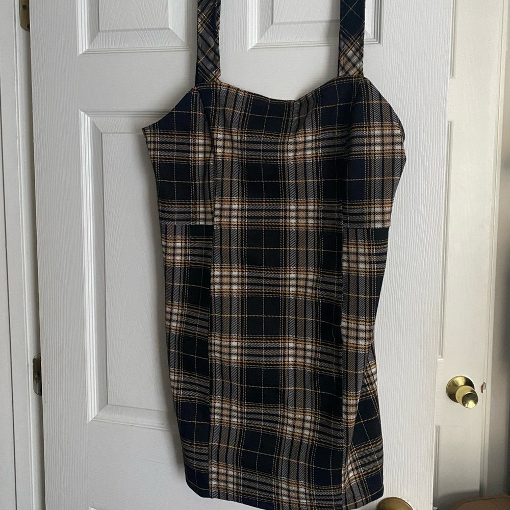 As If: Plus size Plaid Mini Dress F21
